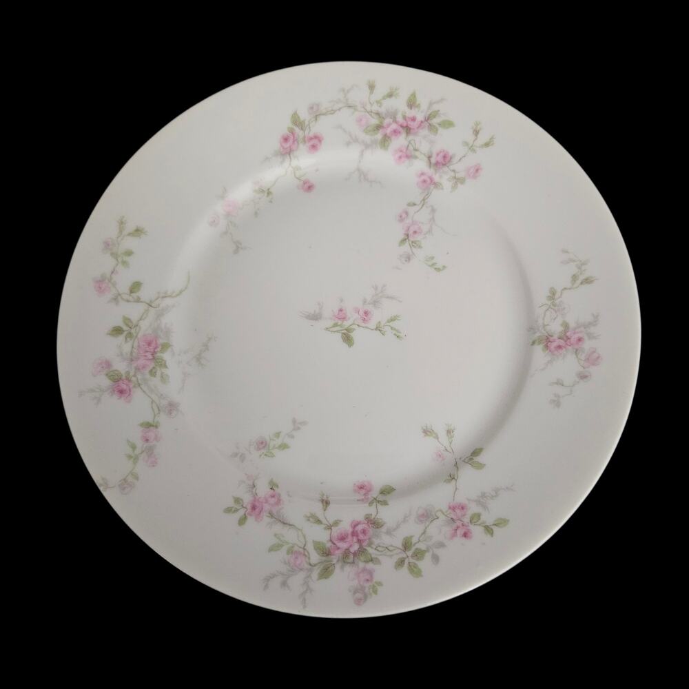 Theodore Haviland Limoges Pink Rose Salad Plates Set of 4 France Vintage